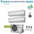 Daikin Climatizzatore Condizionatore Dual Split 7+9 Inverter Perfera Serie Ftxm Bluevolution R-32 7000+9000