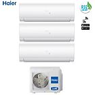 Haier climatizzatore condizionatore trial 7+7+12 ies con 3u55s2sr2fa in a++ gas r32 da 7000+7000+12000 btu