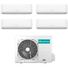 Hisense climatizzatore condizionatore hi-comfort wifi r32 quadri split inverter 7000 + 7000 + 7000 + 12000 b