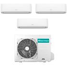 Hisense climatizzatore condizionatore trial split inverter serie hi-comfort 7+7+9 con 3amw72u4rfa r-32 wi-fi