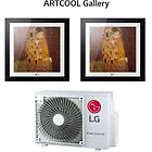 Lg climatizzatore condizionatore dual split inverter serie artcool gallery 12+12 con mu2r17 r-32 wi-fi 