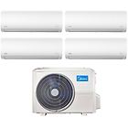 Comfee midea climatizzatore condizionatore midea quadri split inverter serie xtreme 9+12+12+12 con m4o-36fn