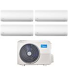 Comfee midea climatizzatore condizionatore midea quadri split inverter serie xtreme 9+9+9+12 con m4oe-28hfn