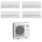 Mitsubishi climatizzatore condizionatore electric quadri split inverter serie ap 7+7+9+12 con mxz-4f80vf2 r-32 