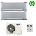 Panasonic climatizzatore condizionatore dual 9+12 inverter+ serie etherea da 9000+12000 btu con cu-2z50tbe in 