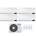 Samsung climatizzatore condizionatore quadri 7+9+9+12 cebu 7000+9000+9000+12000 btu con aj080txj gas r32 in 