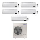 Samsung climatizzatore condizionatore penta inverter windfree elite 9+9+9+9+12 aj100txj5kg r-32 wi-fi 9000+9