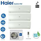 Haier climatizzatore condizionatore trial 7+7+7 serie flexis 7000+7000+7000 btu con 3u55s2sr2fa r32 a++ wh