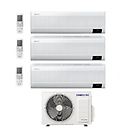 Samsung climatizzatore condizionatore trial split inverter windfree avant 9000+12000+12000 btu aj068txj3kg a