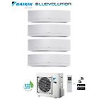 Daikin Climatizzatore Quadri Split 12+12+12+12 Inverter Emura White Wi-fi R-32 Bluevolution 12000+12000+120