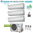 Daikin Climatizzatore Trial 7+7+12 Perfera Ftxm/n Bluevolution Wi Fi Incluso 7000+7000+12000 Con 3mxm52m R-