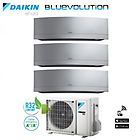 Daikin climatizzatore trial split 7+7+7 inverter serie emura silver wi-fi r-32 bluevolution 7000+7000+7000 