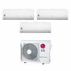 Lg climatizzatore condizionatore trial split inverter serie libero smart 9+9+9 con mu3r19 ul0 r-32 9000