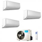 Comfee midea climatizzatore condizionatore midea trial split inverter serie xtreme 9+9+18 con m3o-27nf8 r-3