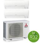 Mitsubishi condizionatore dualsplit 12000 + 12000 btu r32