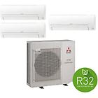 Mitsubishi condizionatore multisplit 12000 + 9000 + 9000 btu r32