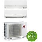 Mitsubishi condizionatore dualsplit 12000 + 12000 btu r32