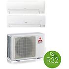 Mitsubishi condizionatore dualsplit 15000 + 9000 btu r32