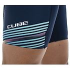 Cube teamline ws shorts pantaloncini da bici donna blue m